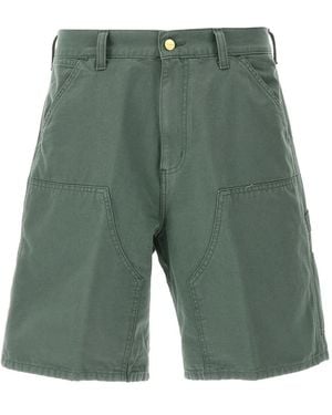 Carhartt Double Knee Shorts aus Canvas - Grün