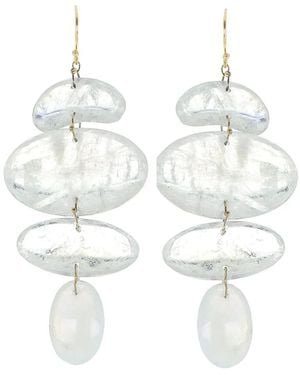 Ten Thousand Things 18Kt Totem Gelbgoldohrringe - Weiß