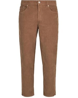 Department 5 Logo-patch Corduroy Pants - Brown