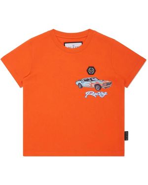 Philipp Plein Cars Racing Tシャツ - オレンジ