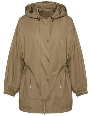 Yves Salomon Hooded Jacket - Natural