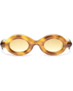 Paloceras Pebble Round-Frame Sunglasses - Metallic