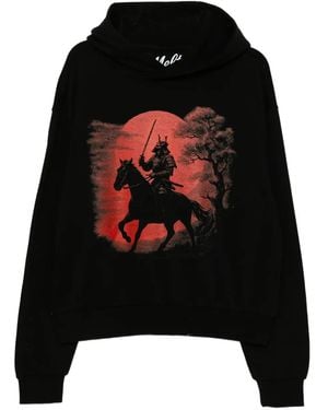 Melt Printed Hoodie - Black