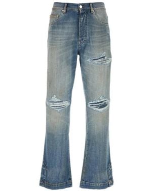 Amiri Distressed Flared Jeans - Blue
