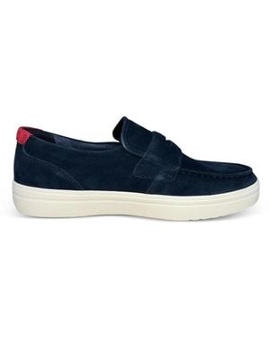 Tommy Hilfiger Suede Slip-Ons - Blue