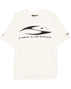 HELLSTAR Logo Print T-Shirt - White
