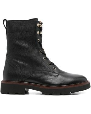Geox Leather Ankle Boots - Black