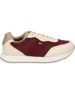 Tommy Hilfiger Logo-detail sneakers - Marrón