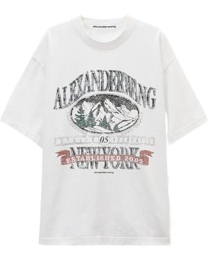 Alexander Wang T-Shirt Mit Grafischem Print - Weiß