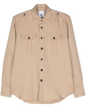 PT Torino Long-Sleeve Shirt - Natural