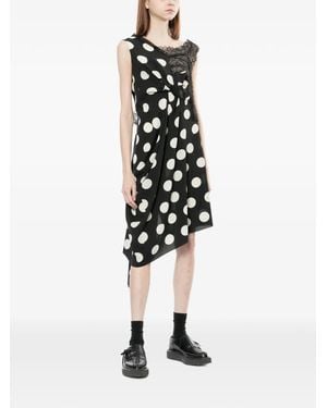Junya Watanabe Abito Denim A Pois - Bianco