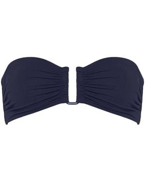 Eres Top De Bikini Show Tipo Bandeau - Azul