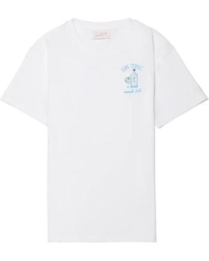 MC2 Saint Barth Embroidered-Logo T-Shirt - White
