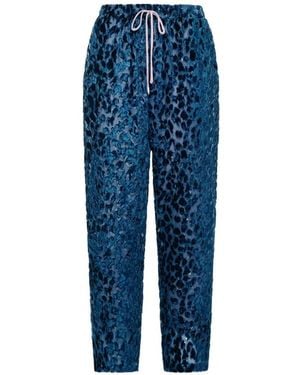 Pierre Louis Mascia Vepelwon Straight-Leg Trousers - Blue