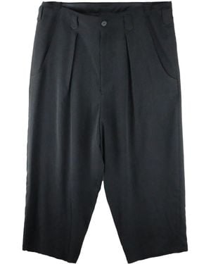 Yohji Yamamoto Pleated Wide-Leg Trousers - Grey