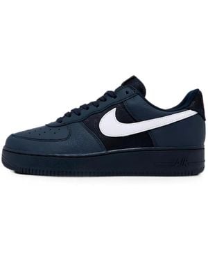 Nike X Usa Team Air Force 1 Low Retro Lace-Up Trainers - Blue