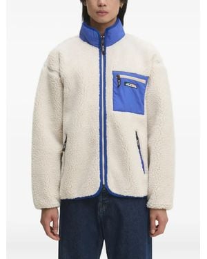 Manastash Fleece Panelled Jacket - Blue