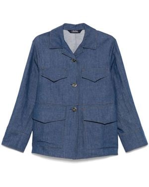 Max Mara Ginny Twill Jacket - Blue
