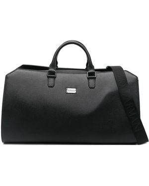 Emporio Armani Borsone Con Manico - Nero