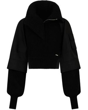 DSquared² Maglione Snowball A Coste - Nero