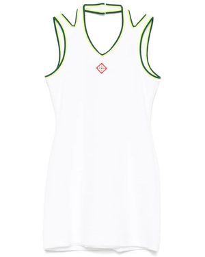 CASABLANCA Hippie Tennis Kurzkleid - Weiß