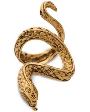 Roberto Cavalli Snake-Shape Ring - Metallic
