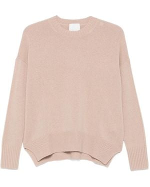 Allude Kaschmirpullover Mit Rundhalsausschnitt - Pink