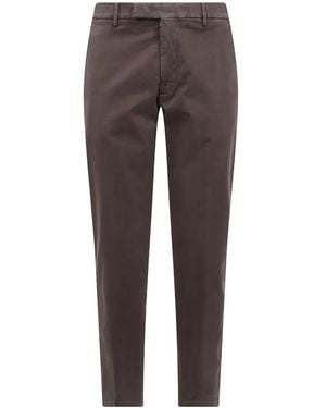 Michael Coal Flap-Pocket Chino Pants - Gray