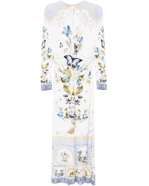CAMILLA Botanical Ballads Dress - White