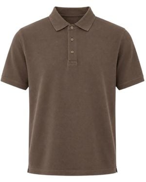 Diktat Short-Sleeve Polo Shirt - Brown