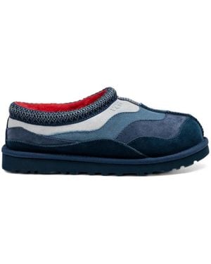 UGG Tasman Panelled Suede Slippers - Blue