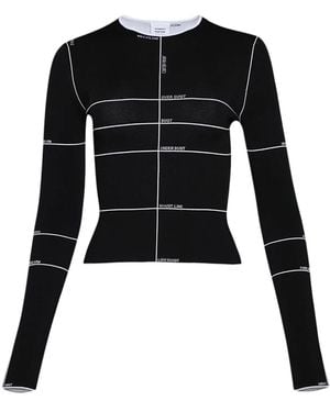 Vetements Gestricktes Oberteil - Schwarz