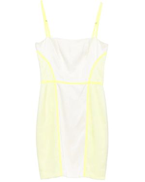 Gemy Maalouf Panelled Mini Dress - Yellow