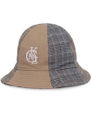 Kangol Cappello Con Inserto A Quadri - Grigio