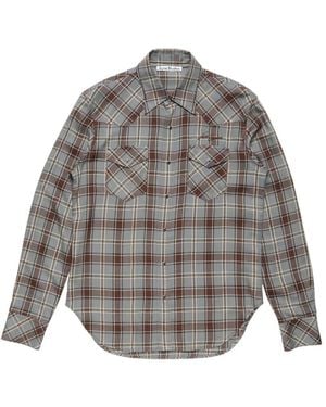 Acne Studios Regular Check Shirt - Grey