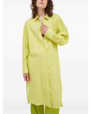 Samsøe & Samsøe Buttoned Tie Shirt Dress - Yellow