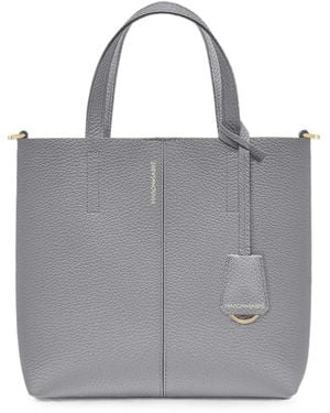 Maison De Sabre Small Soft Leather Tote Bag - Grey