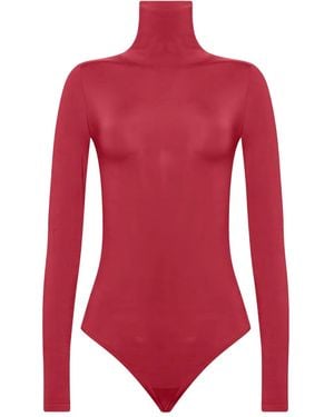 Wolford Turtleneck Bodysuit - Red