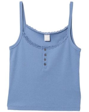 AAPE BY A BATHING AP Button-Up Tank Top - Blue