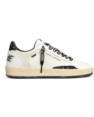 Crime London Chelsea Sneakers Im Glitter-Look - Weiß
