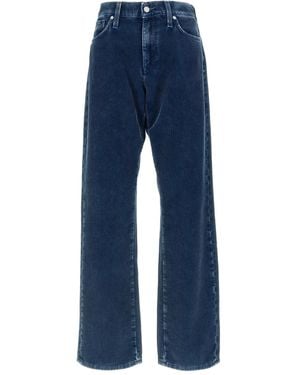 7 For All Mankind Ribfluwelen Broek - Blauw