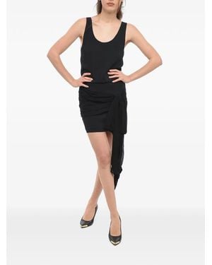 Philosophy Di Lorenzo Serafini Draped-Detail Mini Dress - Black