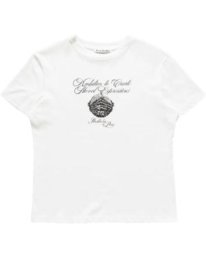Acne Studios Graphic Jersey T-Shirt - White