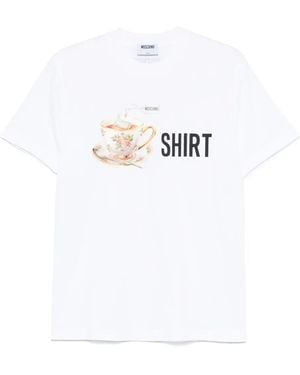 Moschino Camiseta Con Estampado Gráfico - Blanco