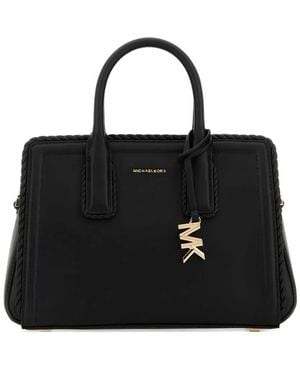 MICHAEL Michael Kors Small Laila Rope-Trimmed Tote Bag - Black