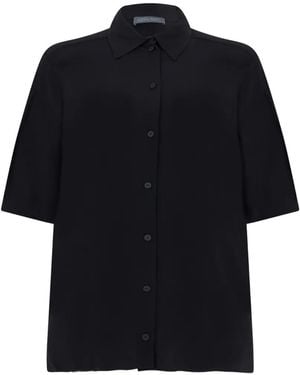 Alberta Ferretti Short-Sleeve Shirt - Black