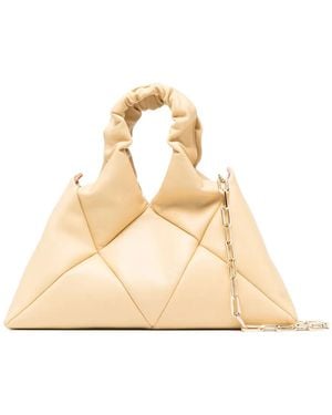 RECO Didi Quilted Leather Tote Bag - Natural