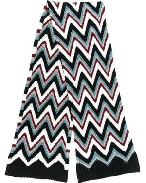 Missoni シェブロンニット スカーフ - ブラック