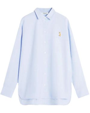Maison Kitsuné Lady Fox Casual Shirt - Blue