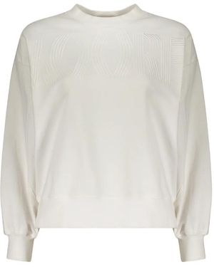 Moorer Oceania Logo-Embroidered Round-Neck Jumper - White